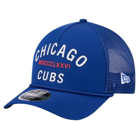 Men's New Era  Royal Chicago Cubs Minimalist 9FORTY A-Frame Adjustable Hat