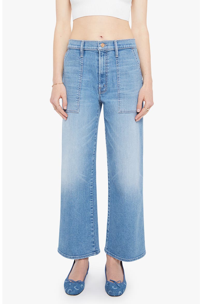 The Stitch Up Maven Flood High Waist Ankle Wide Leg Jeans, Main, color, RIDE HARD LIVE LOUDER