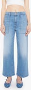 MOTHER The Stitch Up Maven Flood High Waist Ankle Wide Leg Jeans