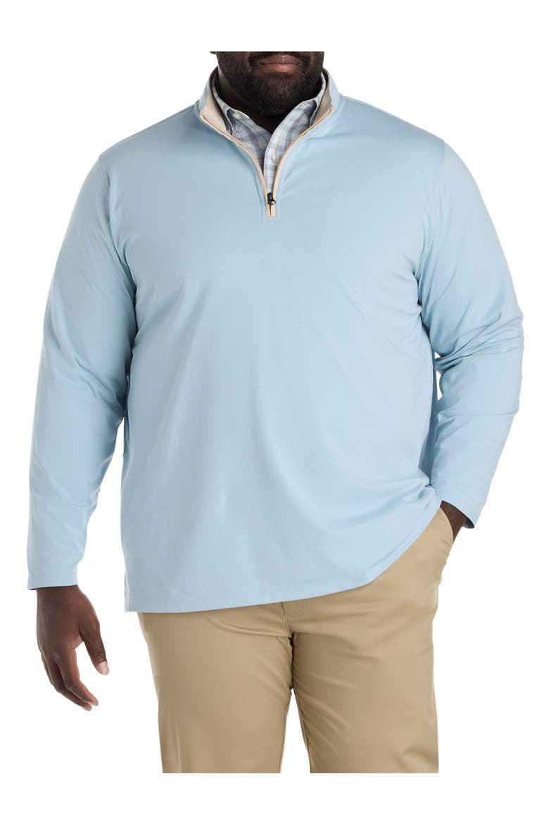 Big & Tall 1/4-Zip Performance Pullover Sweater, Main, color, FORGET ME KNOT