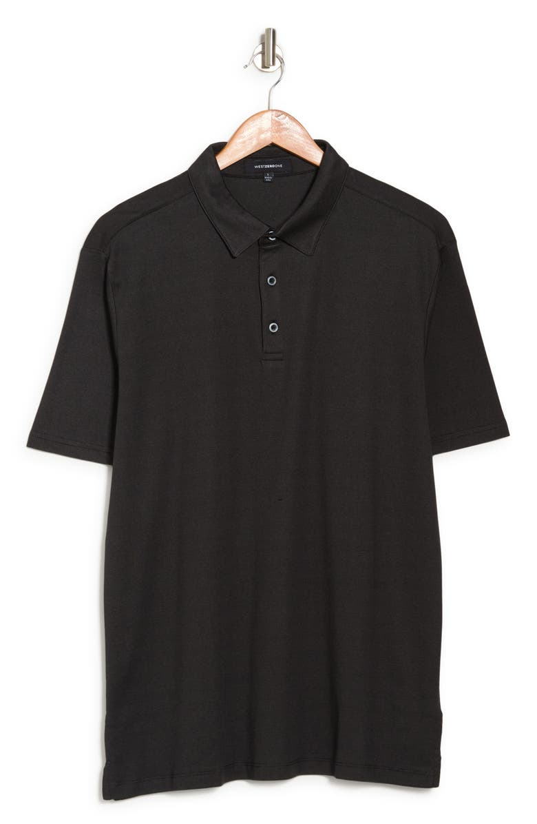WESTZEROONE River Valley Polo, Alternate, color, Black