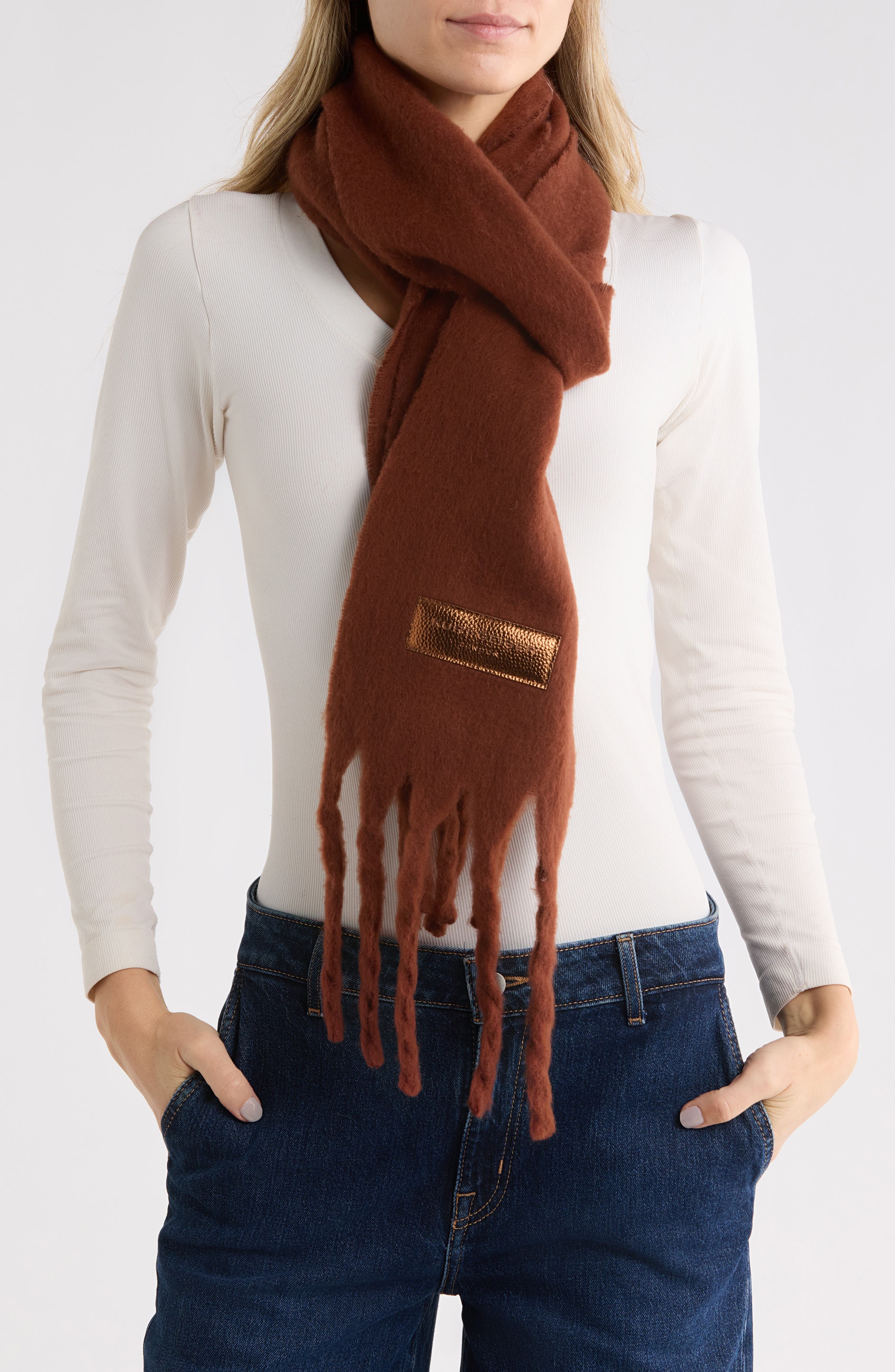 Brushed Long Scarf