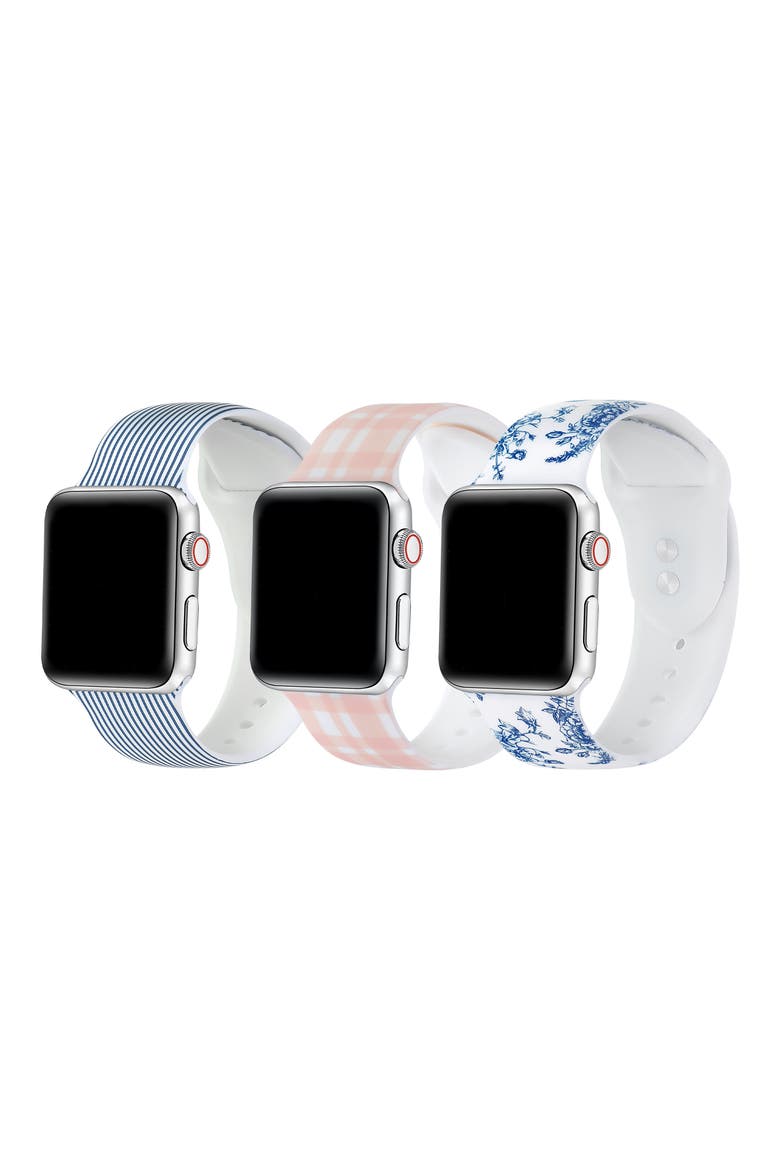 Assorted 3-Pack Silicone Apple Watch® Watchband, Main, color, ASSORTED