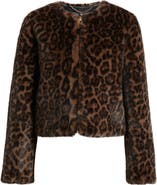 BCBG Faux Shearling Crop Jacket