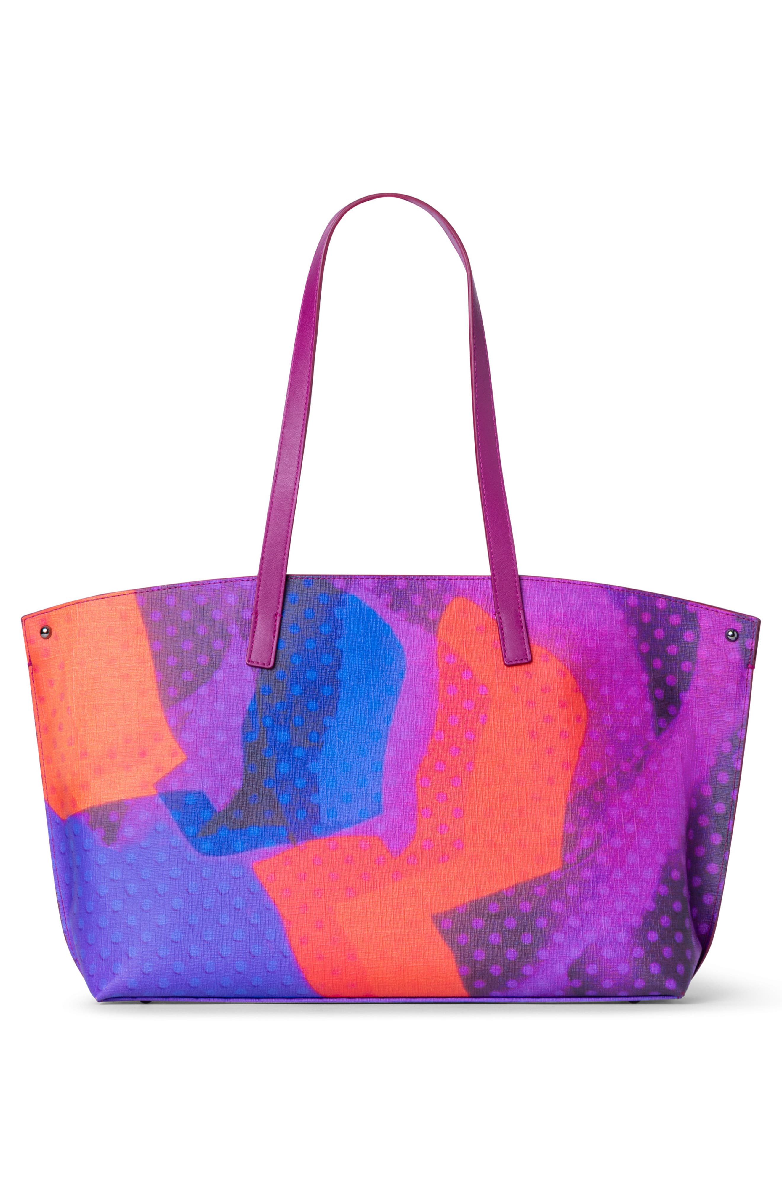 Akris Small AI Super Print Canvas Convertible Tote, Alternate, color, 