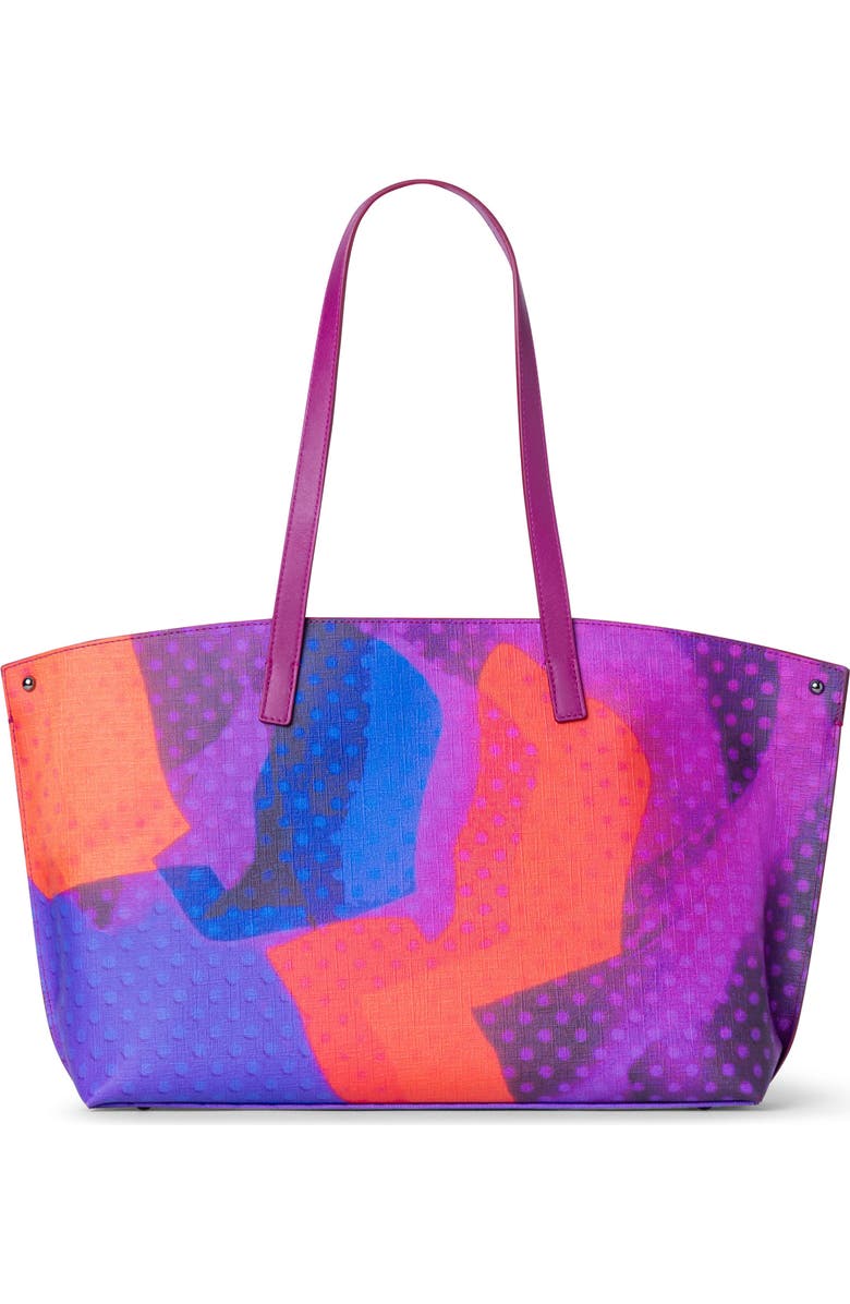 Akris Small AI Super Print Canvas Convertible Tote, Alternate, color,