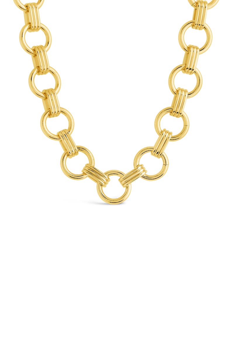 Rhys Chunky Chain Necklace, Alternate, color, GOLD