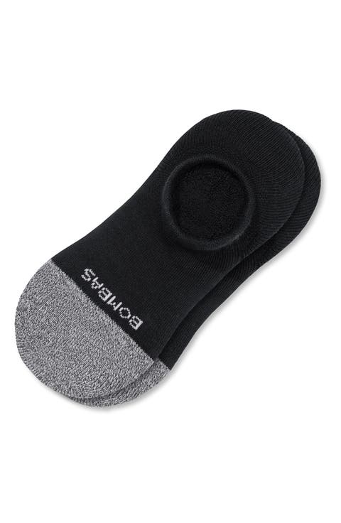 Solid Cushioned No-Show Socks