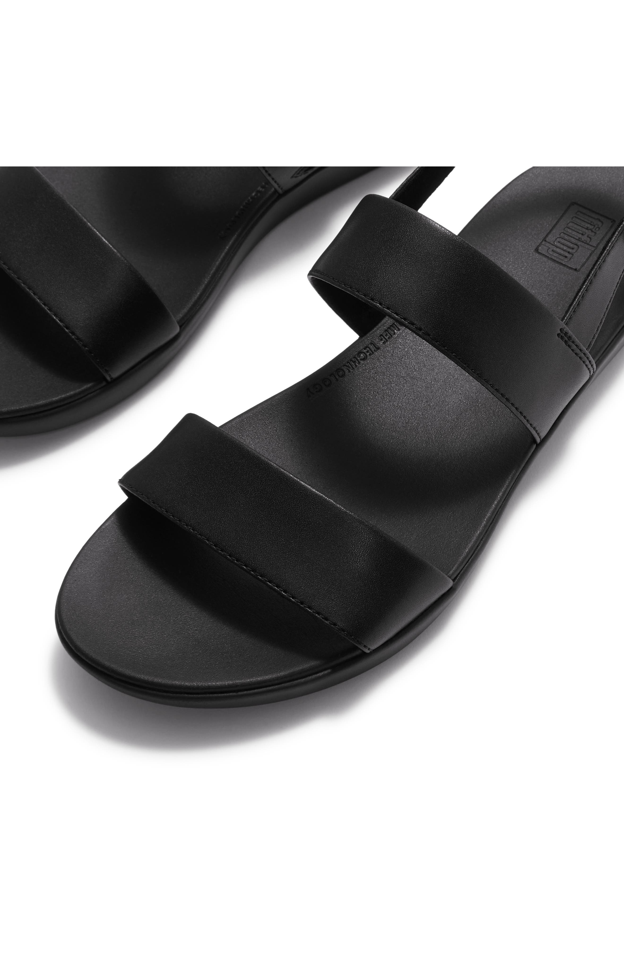 Flowform Platform Sandal, Alternate, color, BLACK