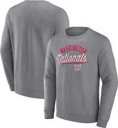 FANATICS Men's Fanatics Branded Heather Gray Washington Nationals Simplicity Pullover Sweatshirt
