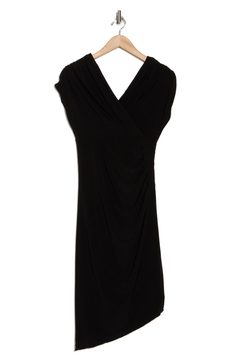 Vince Camuto Cap Sleeve Asymmetric Hem Body-Con Dress, Alternate, color, 