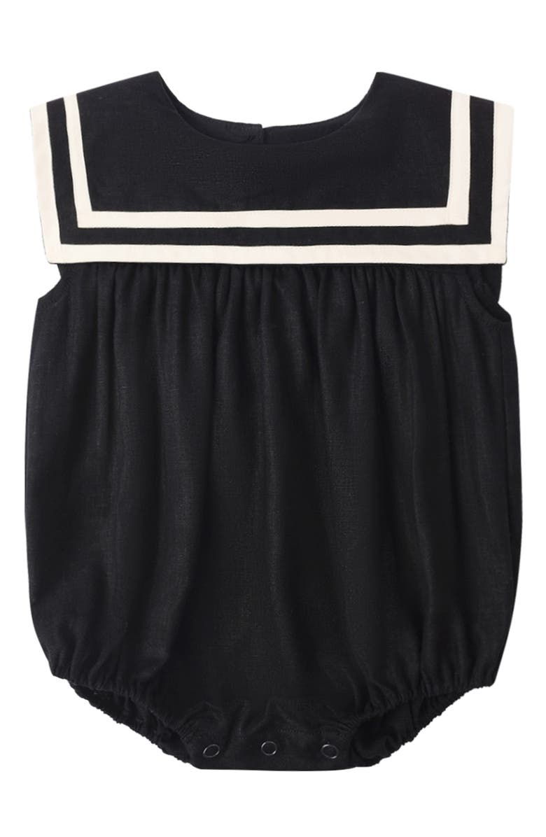 Rylee + Cru Kids' Bubble Romper, Main, color, Black