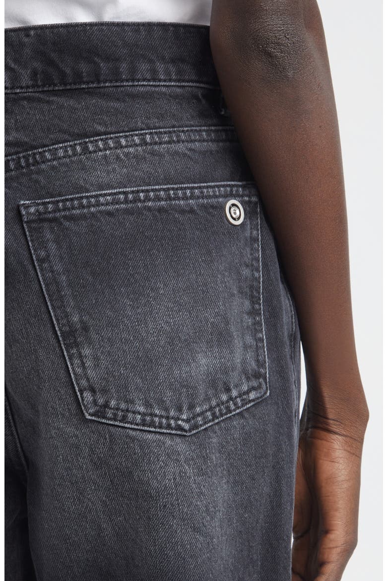 Crystal Knot Straight Leg Jeans, Alternate, color, BLACK