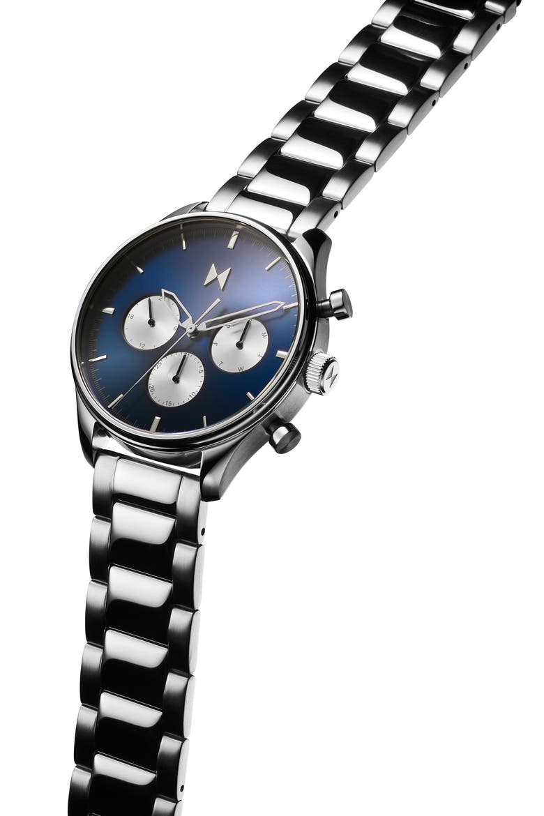 Airhawk Chronograph Bracelet Watch, 42mm, Alternate, color, SILVER