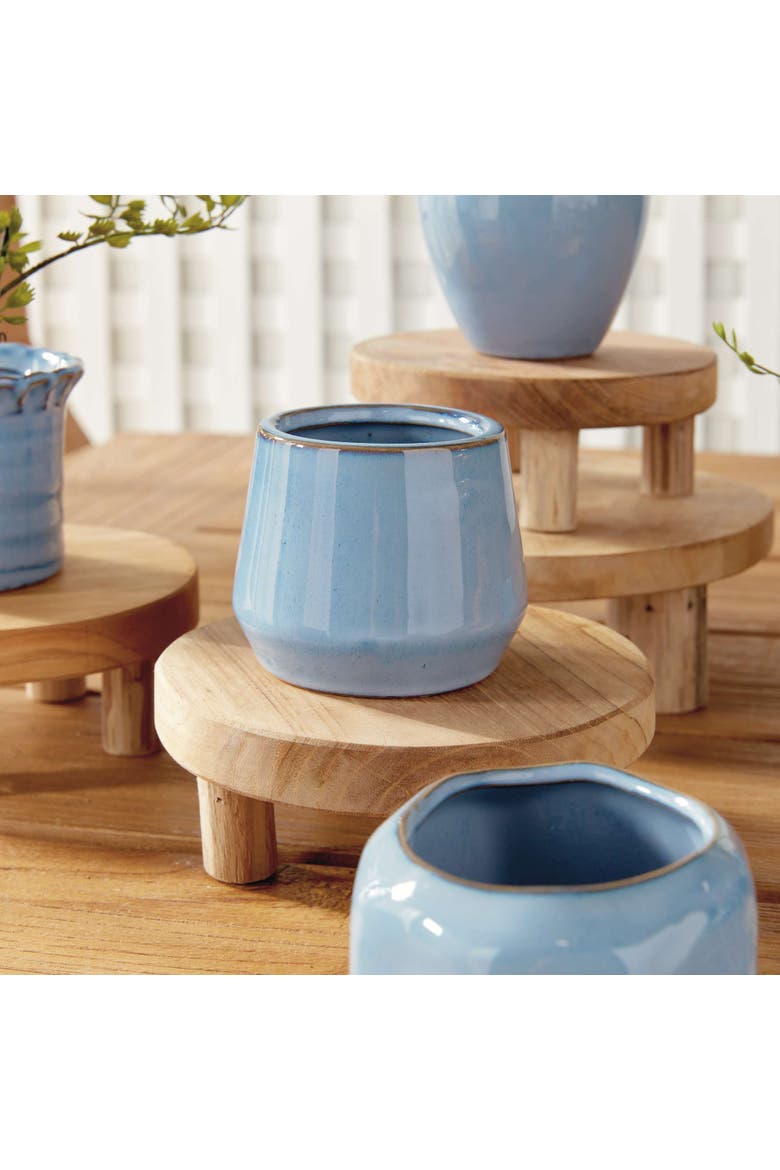 DEZIE MINI POTS Set of 6, Alternate, color, Blue