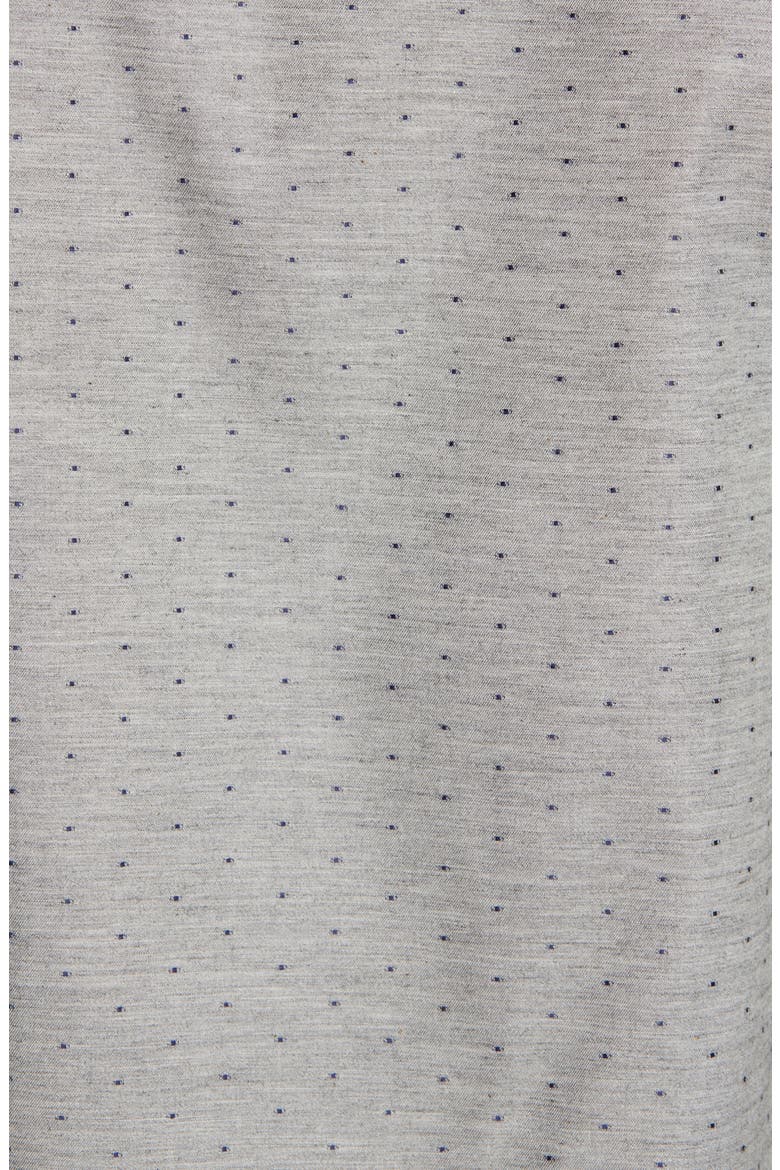 Trim Fit Button-Down Shirt, Alternate, color, GREY HEATHER NAVY DOBBY