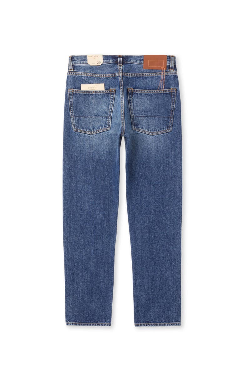965 John Stone Wash 5-Pocket Denim Trousers, Alternate, color, BLUE