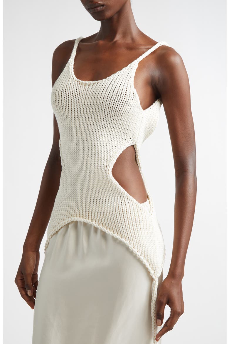 Kora Corset Sweater, Alternate, color, IVORY