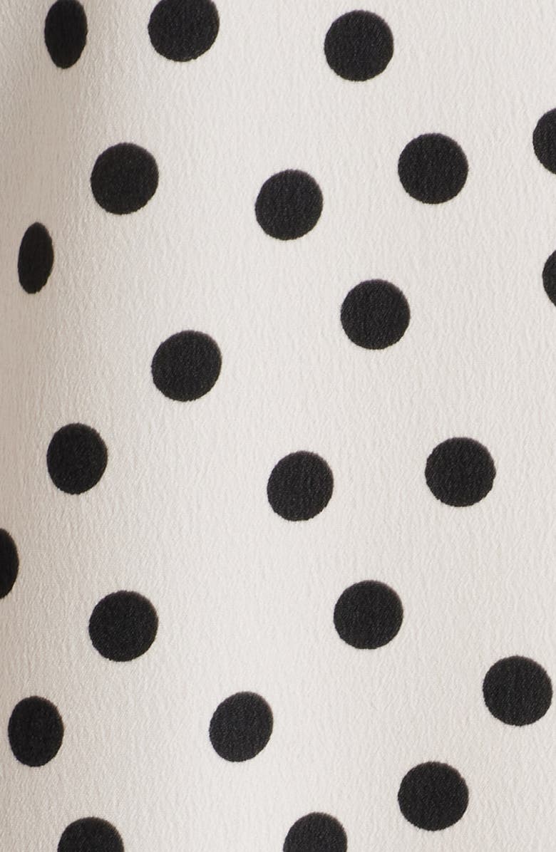 AK ANNE KLEIN Print Button-Up Shirt, Alternate, color, White Dove/ Anne Black