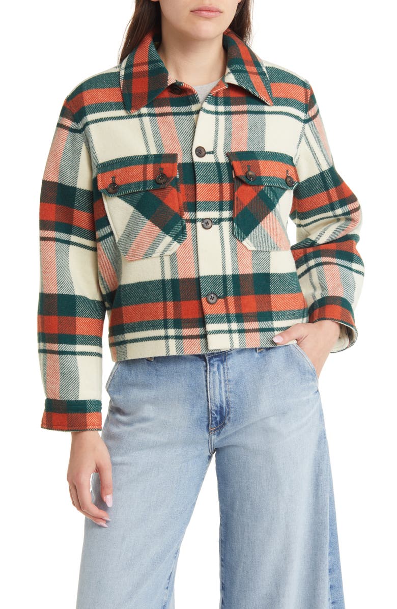 THE GREAT. The Smith Plaid Jacket, Alternate, color, 