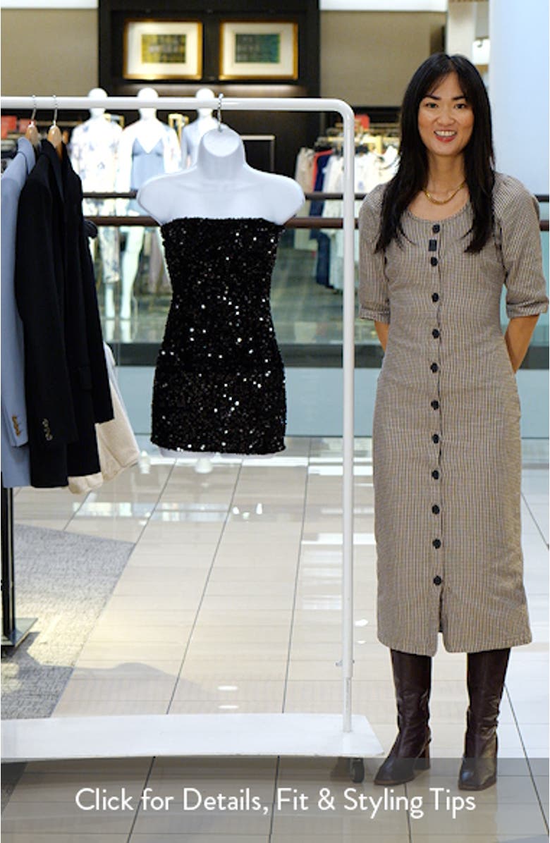 Eldoni Sequin Strapless Minidress, sales video thumbnail