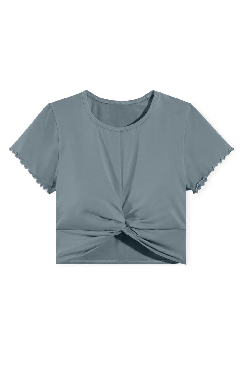 Adore Me Keiko Fitted Crew-Neck T-Shirt, Alternate, color, Dark Grey