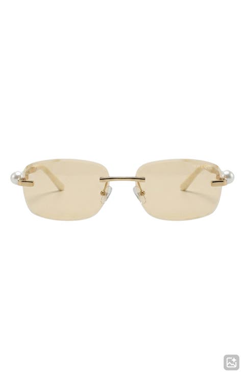 Perla 57mm Rectangular Sunglasses