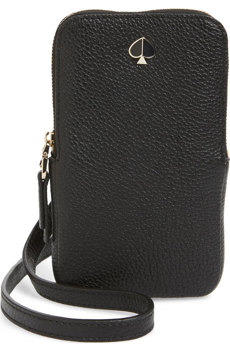 Kate Spade New York polly leather phone crossbody bag, Main, color,