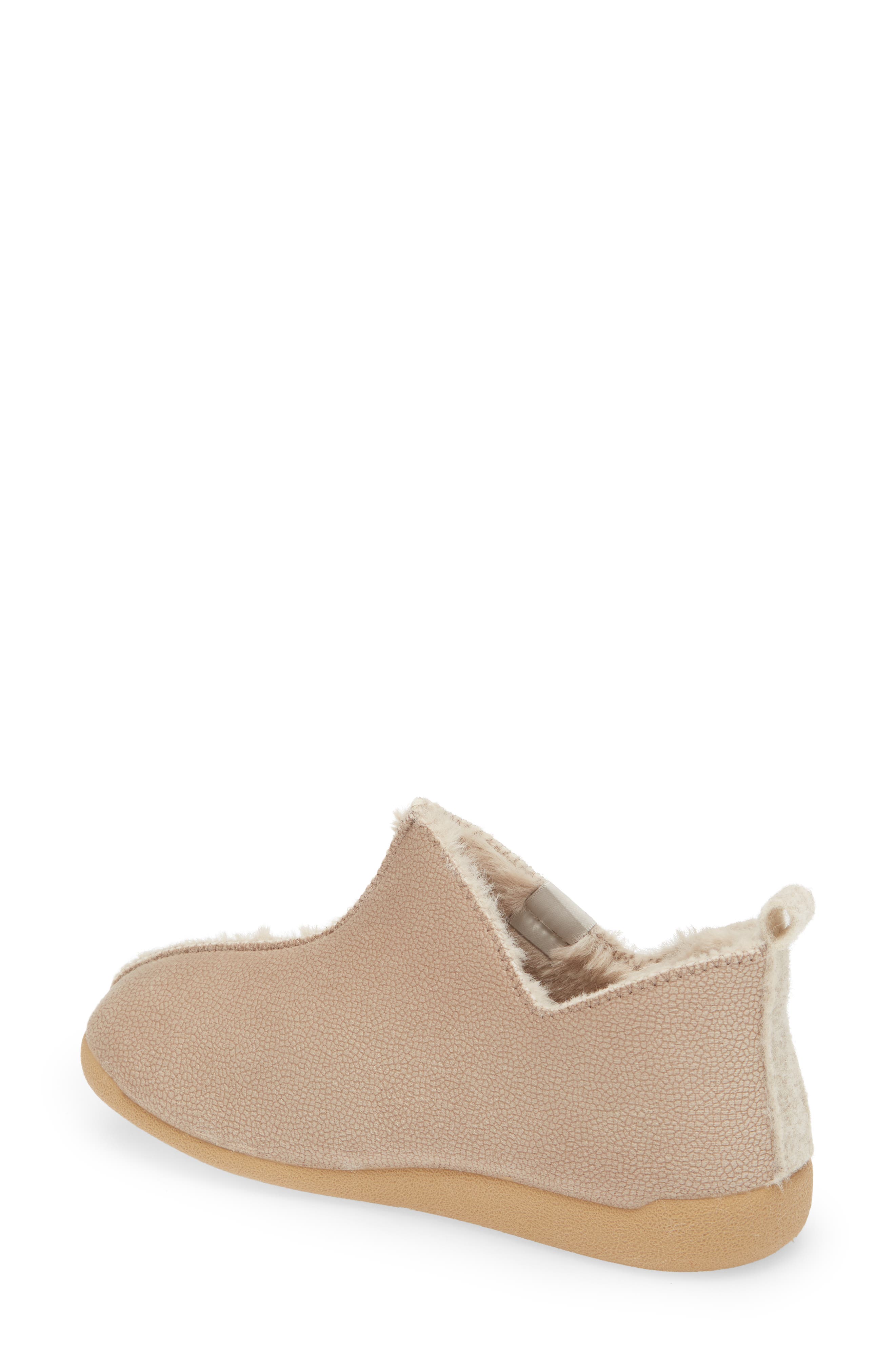Moscu Faux Fur Lined Slip-On Shoe, Alternate, color, PEDRA STONE