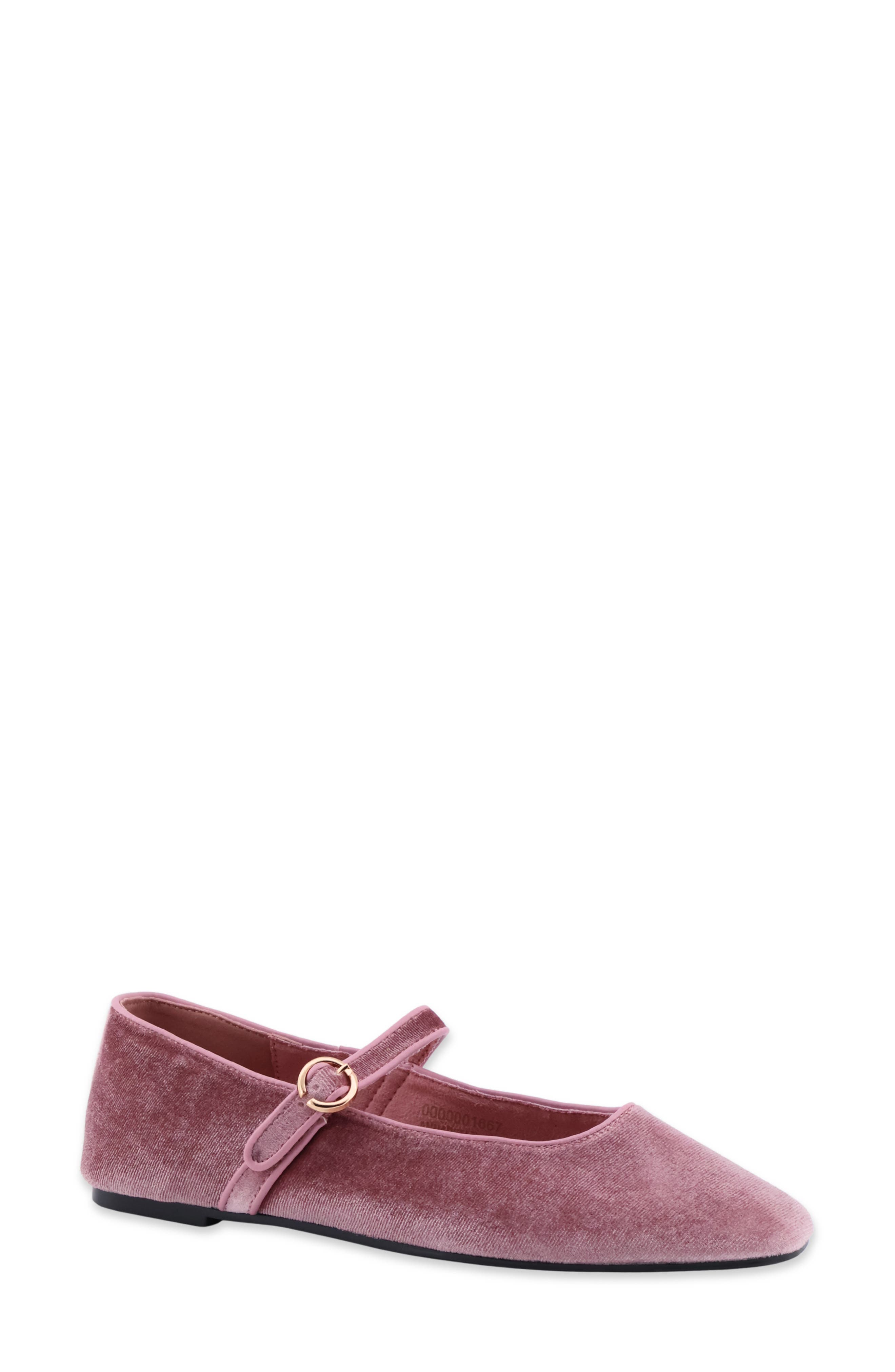 Annabelle Mary Jane Flat, Main, color, ROSE VELVET