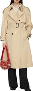 Burberry Long Gabardine Fitzrovia Trench Coat with Warmer