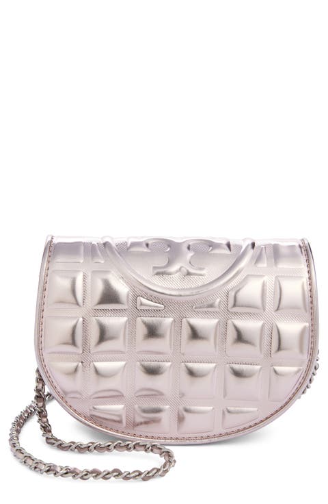 Fleming Metallic Square Quilt Mini Crossbody