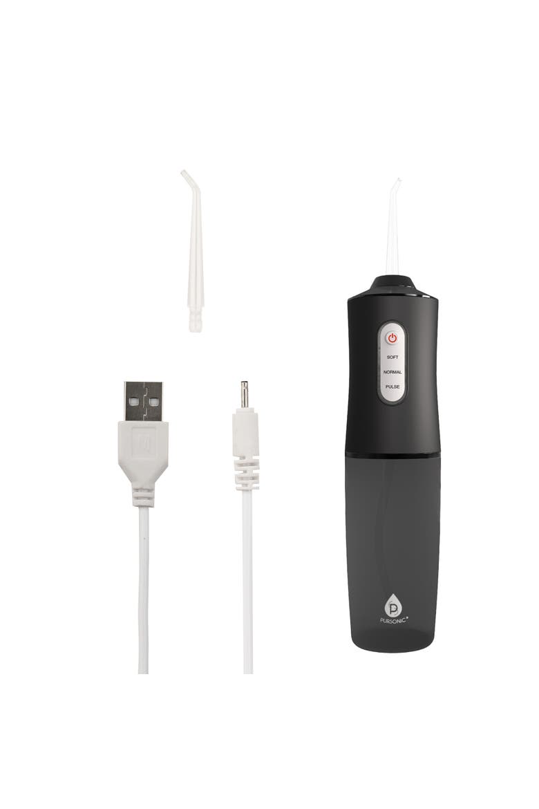 Water Flosser for Plaque Removal, Alternate, color, Black