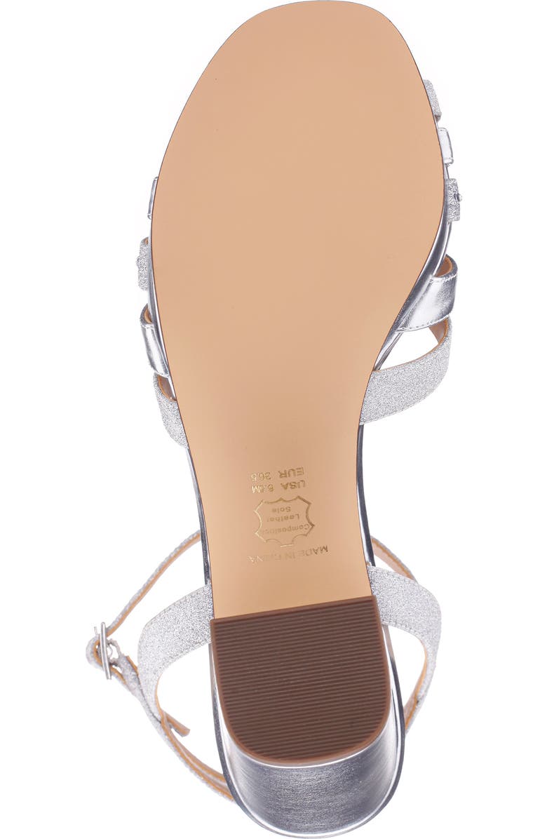 Nina Shantay Ankle Strap Platform Sandal, Alternate, color, Silver