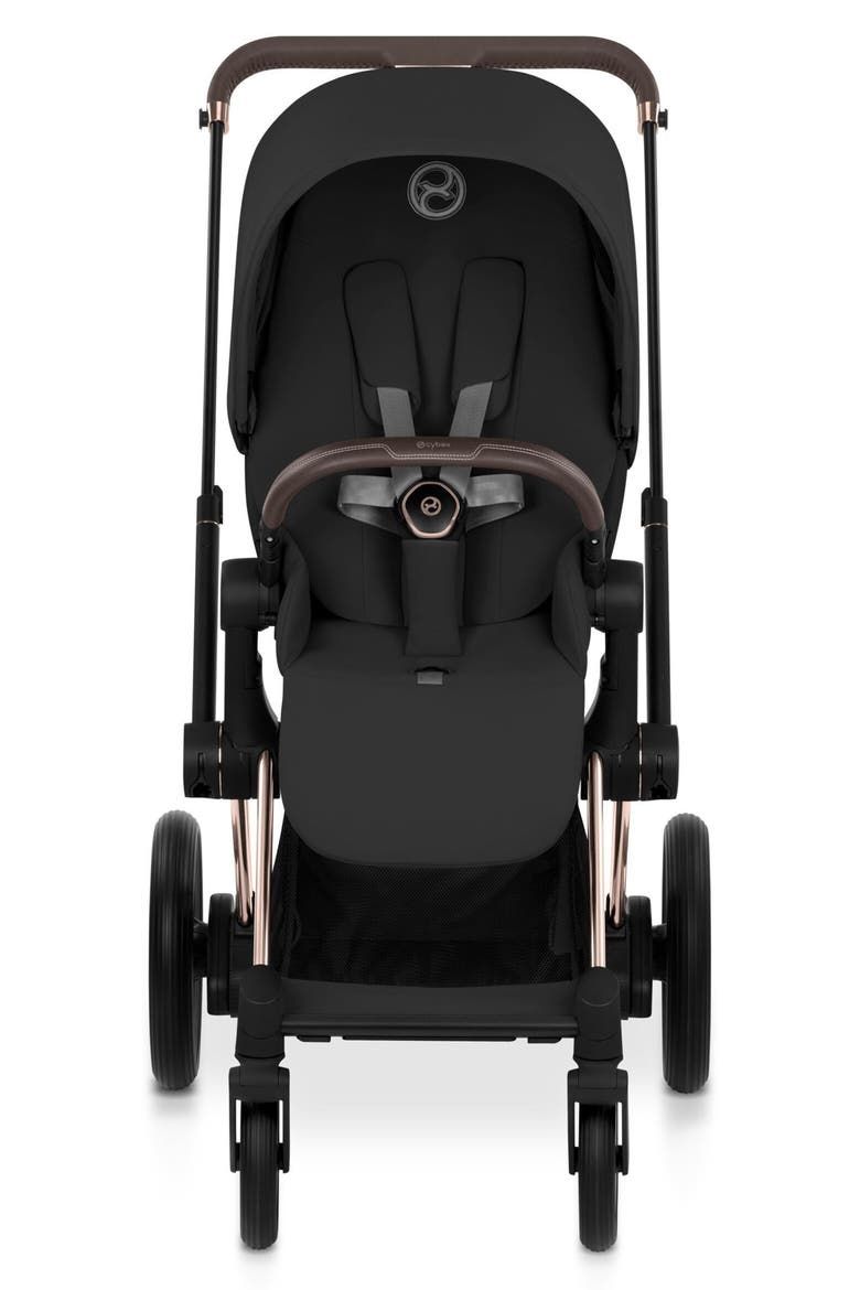 e-Priam Electronic Smart Stroller – Platinum Collection, Alternate, color, ROSE GOLD/ SEPIA BLACK