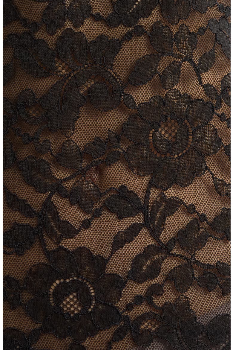 Peony Lace Nightgown, Alternate, color, BLACK