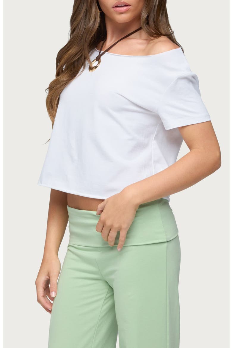 Dosie One-Shoulder Top, Alternate, color, WHITE