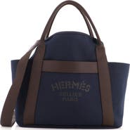 Pre-Owned Hermes Sac De Pansage Groom Handbag Canvas