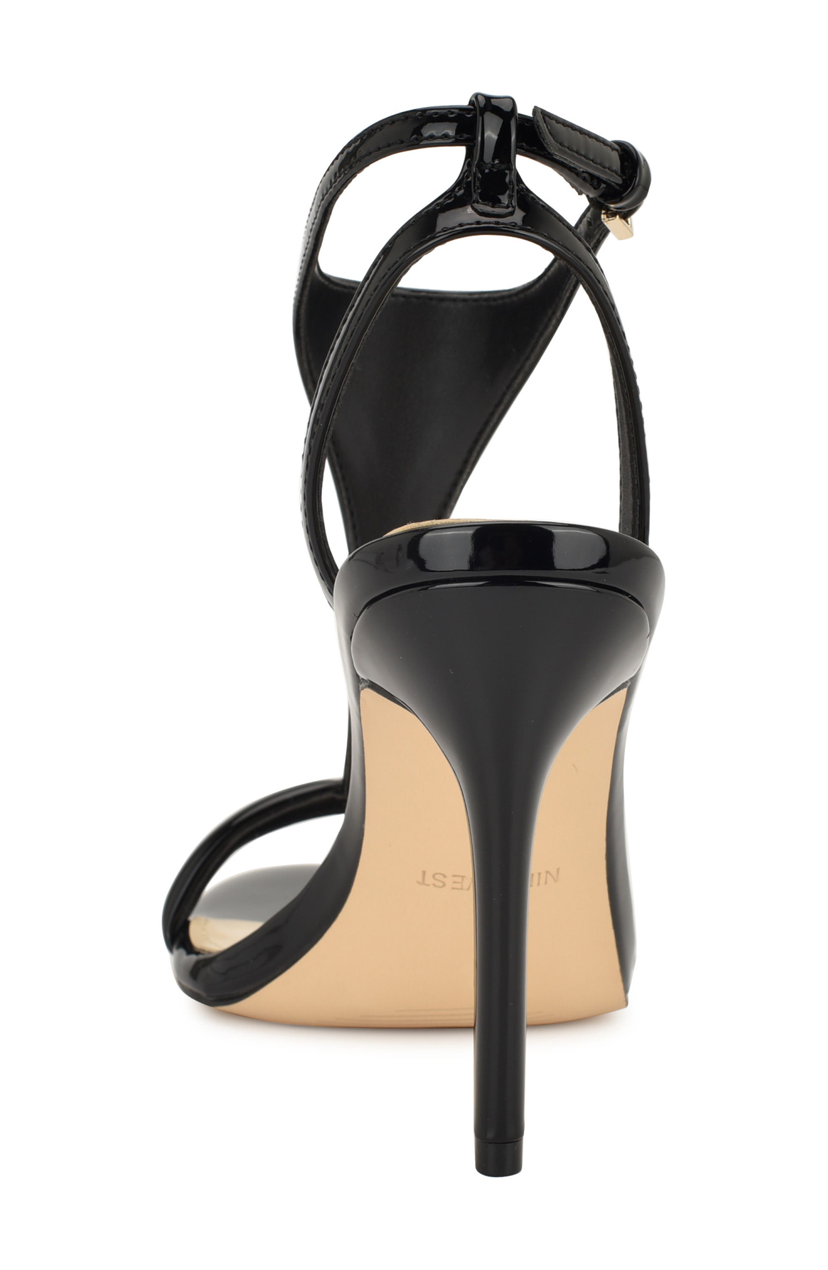 Mandey Ankle Strap Sandal, Alternate, color, BLACK