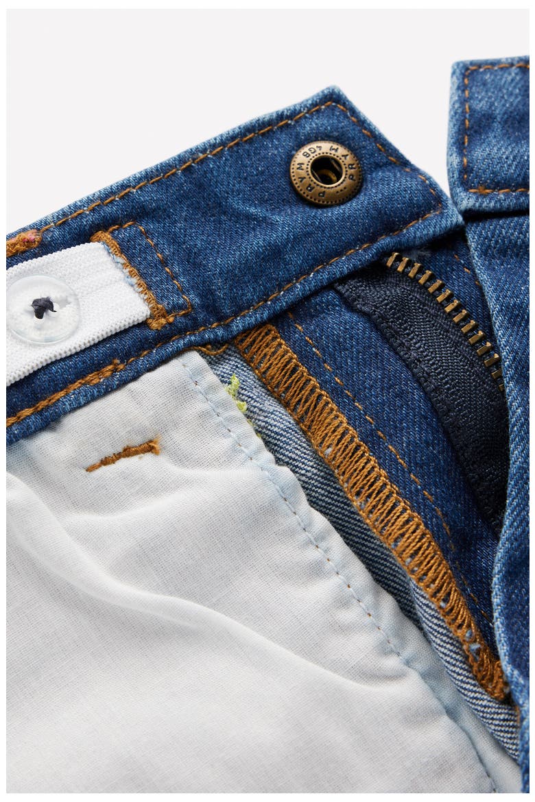 Kids' Embroidered Denim Shorts, Alternate, color, MID VINTAGE EMBROIDERED
