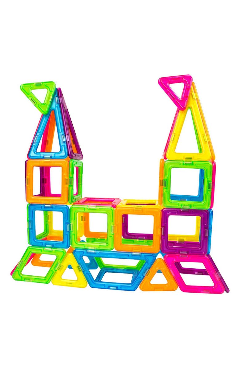 Magformers 'Creator' Neon Magnetic 3D Construction Set, Alternate, color, 