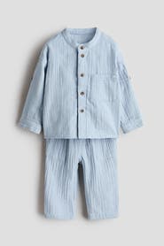 H&M 2-piece Cotton Muslin Set