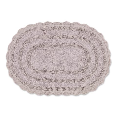 Oval Crochet Bath Mat