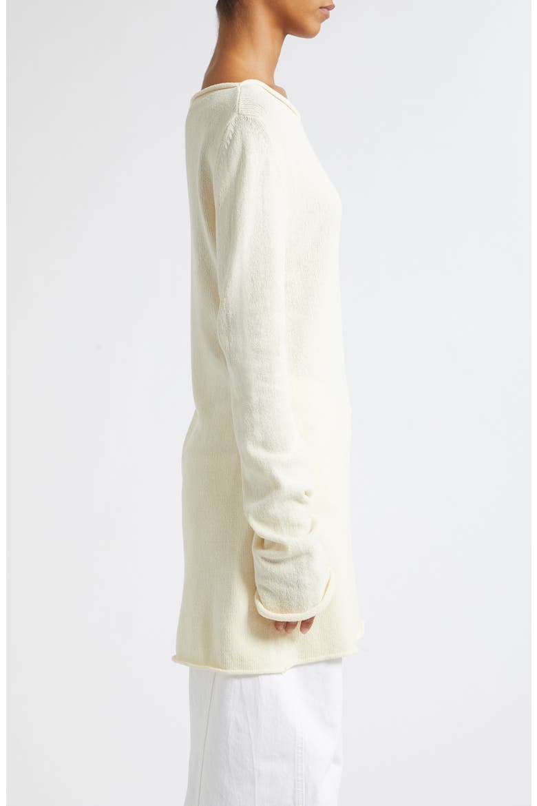 Yasmin Cotton Blend Tunic Top, Alternate, color, ALMOND