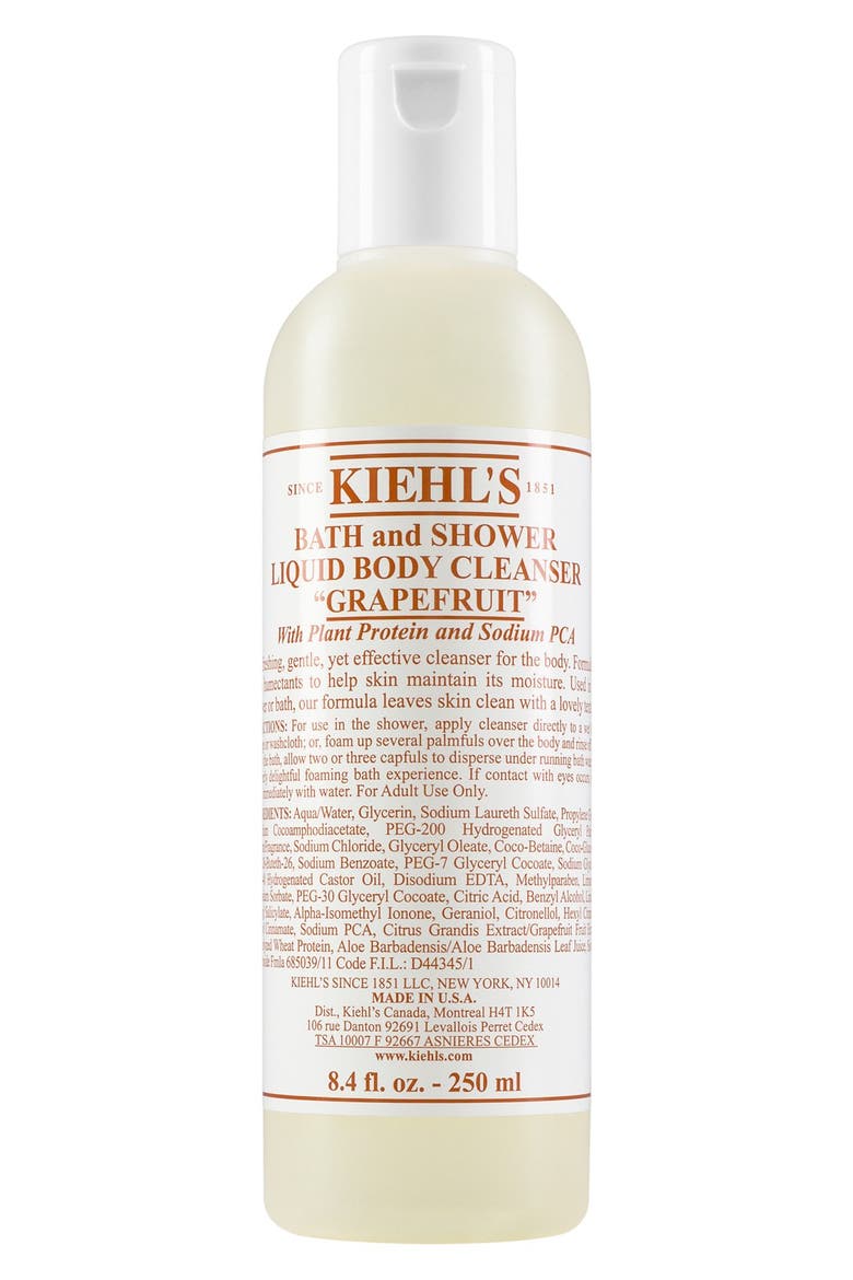 Grapefruit Bath & Shower Liquid Body Cleanser, Main, color, GRAPEFRUIT