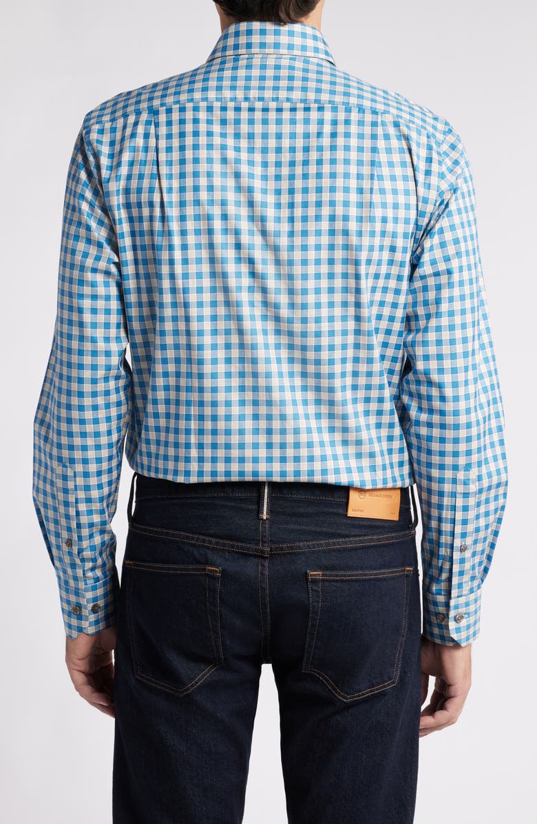 Scott Barber Exploded Check Cotton Button-Up Shirt, Alternate, color, 