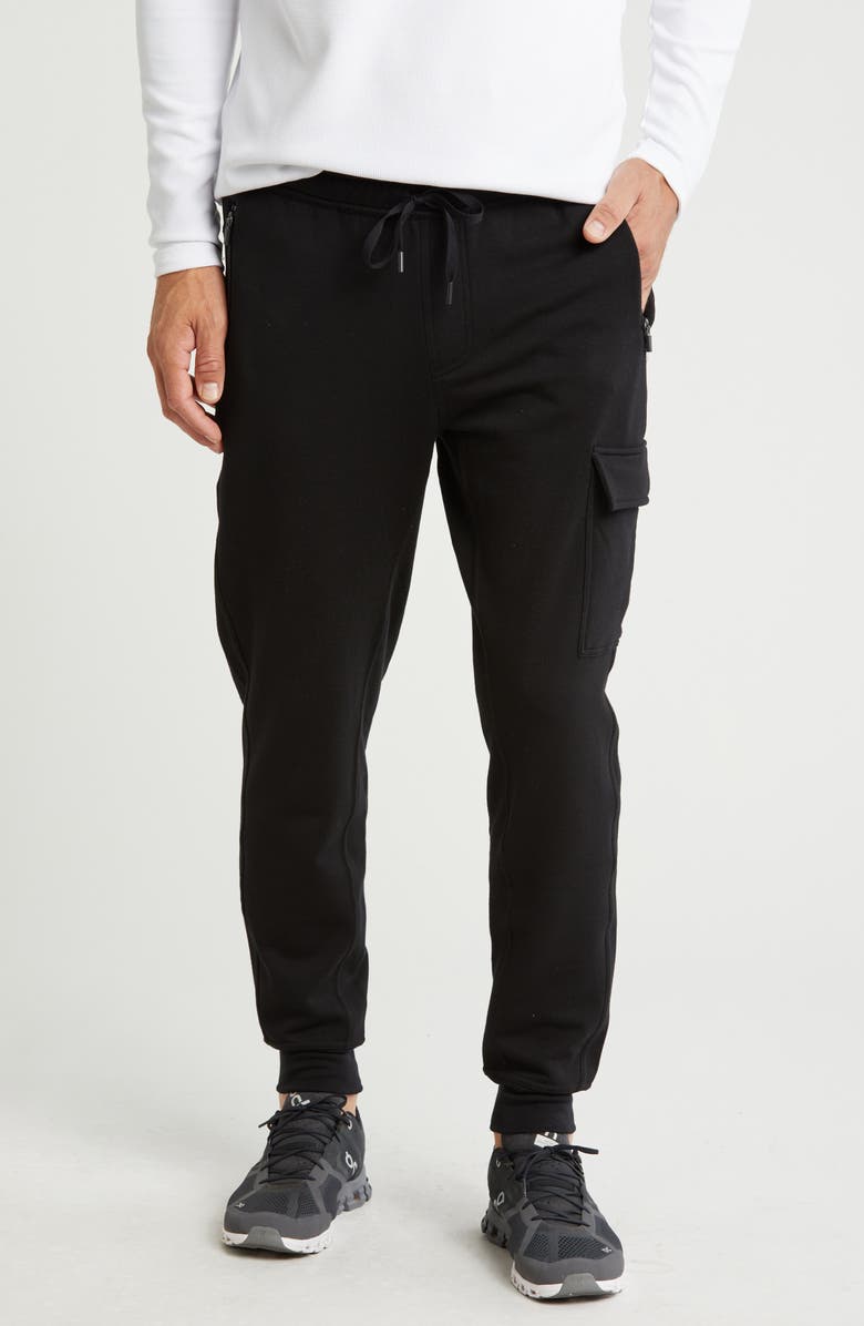 90 DEGREE BY REFLEX Brushed Joggers, Main, color, 