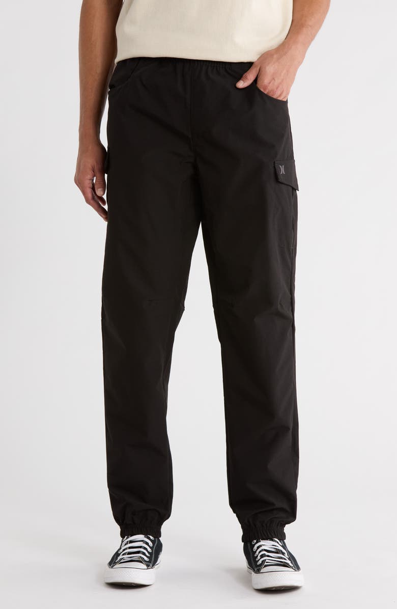 Hurley Exist Engineered Hiker Cargo Joggers, Main, color, Black
