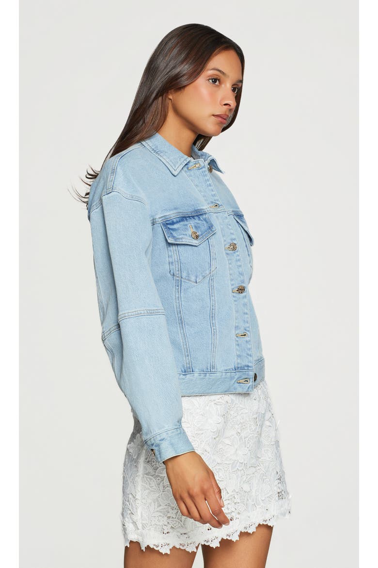 Jolie Denim Jacket, Alternate, color, Light Blue