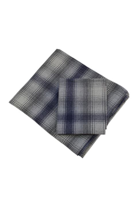 Flannel Sheet Set Blue Plaid